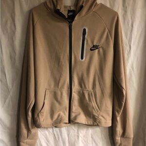 Nike Beige Zip-Up Jacket